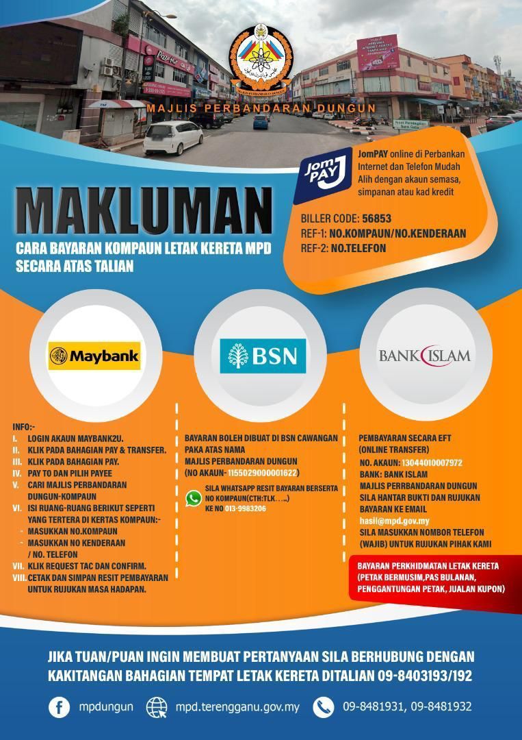 MAKLUMAN CARA BAYARAN KOMPAUN SECARA ATAS TALIAN Image