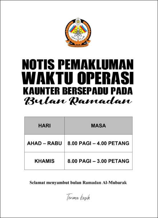 waktu operasi ramadan