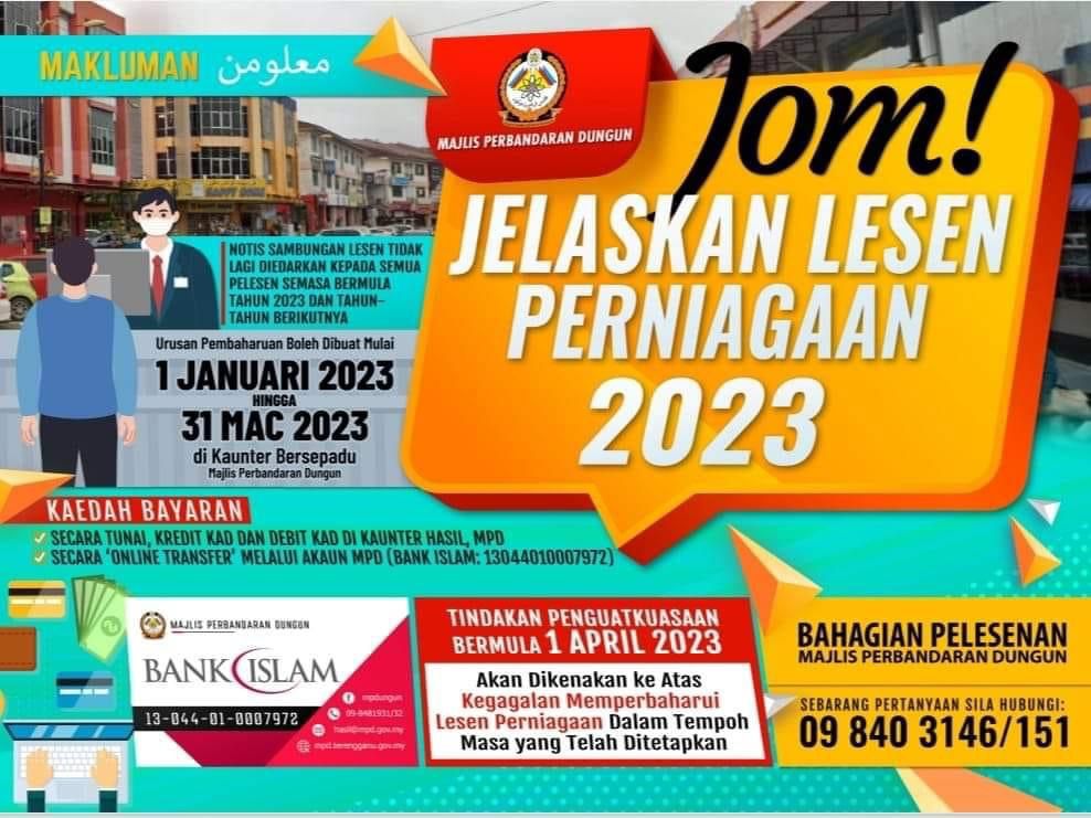 PEMBAHARUAN LESEN PERNIAGAAN BAGI TAHUN 2023